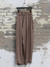Mutedance 25 Autumn and Winter Elastic Wide Waist Drawstring Casual Pants Series Floral Dye MD-MD25FW76-sand (MD25FW71)